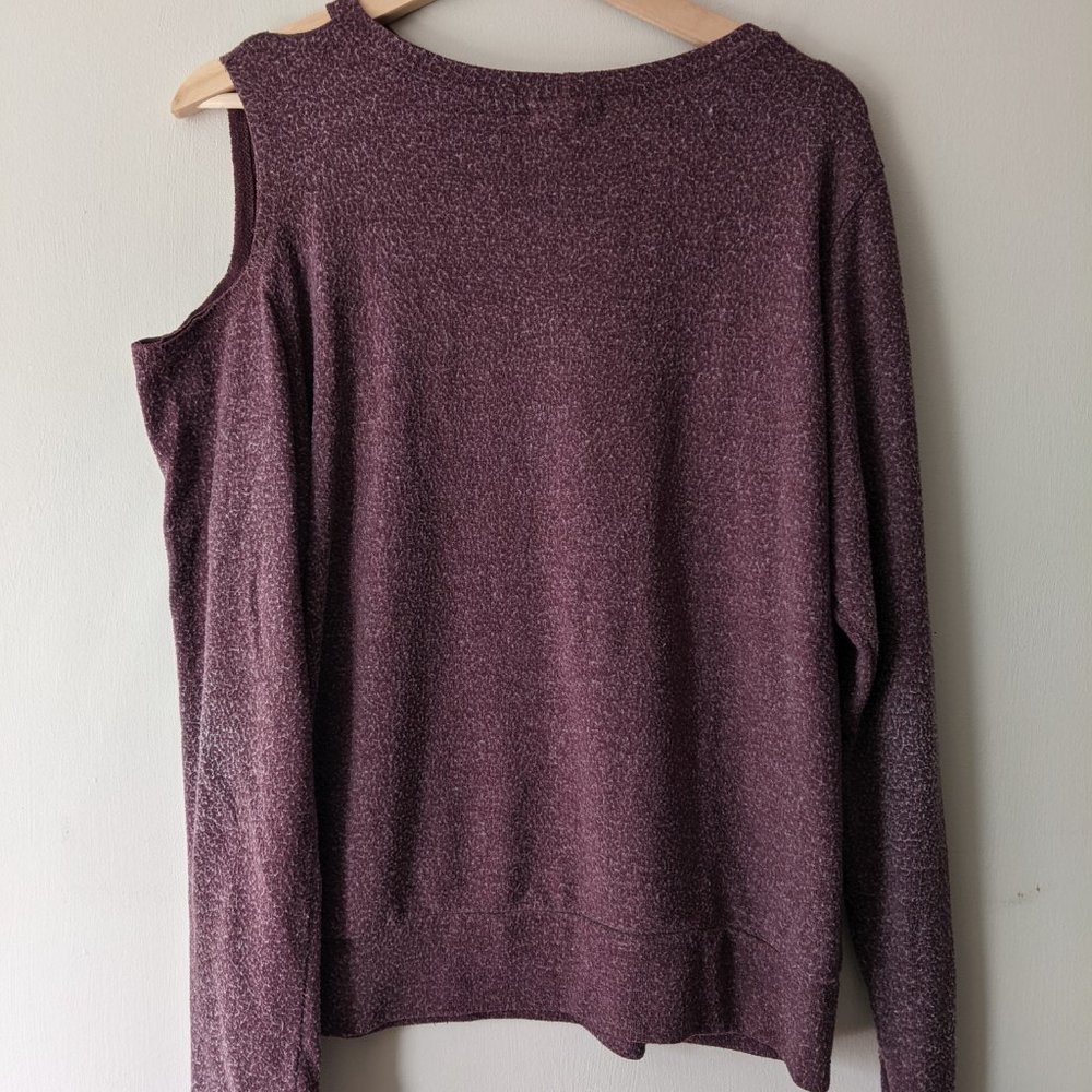 LNA Distressed Asymmetrical Sweatshirt Size M - Picture 3 of 3